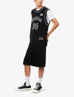 NAHMIAS: Baggy Carpenter Wide-Leg Denim Shorts