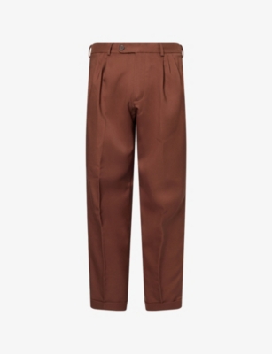 GOLF LE FLEUR: Double-Pleated Straight-Leg Woven Trousers