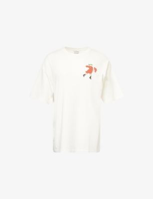 DAMSON MADDER: Apple Peel Graphic-Print Cotton-Jersey T-Shirt