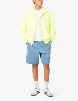 ANTI SOCIAL SOCIAL CLUB: Glitter Full-Zip Cotton-Jersey Hoody