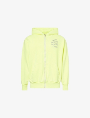 ANTI SOCIAL SOCIAL CLUB: Glitter Full-Zip Cotton-Jersey Hoody