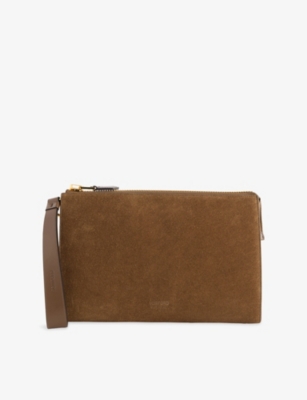 TOM FORD: Flat Mini Suede Pouch
