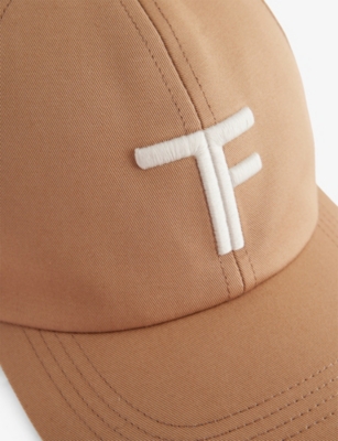 TOM FORD: Logo-Embroidered Brushed Cotton Baseball Cap