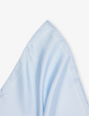 TOM FORD: Polka-Dot Silk Pocket Square