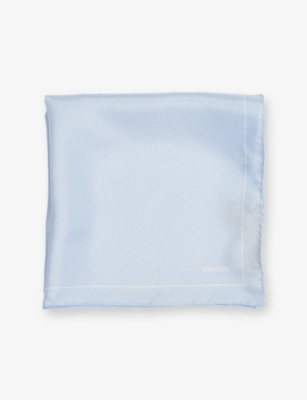 TOM FORD: Polka-Dot Silk Pocket Square