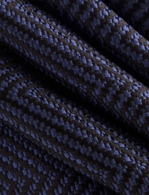TOM FORD: Herringbone Silk Tie