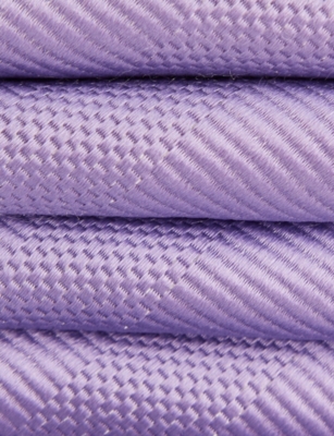 Tom Ford Mens Lavender Alternate-pattern Silk Tie In Purple