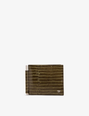 TOM FORD: Money Clip Leather Wallet