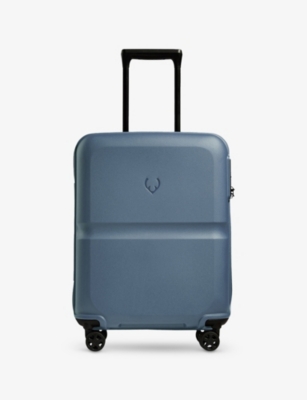 Antler Cove Blue Single Stripe Four-wheel Polypropylene Cabin Suitcase 55cm