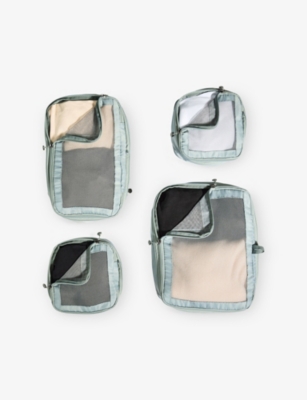 Antler Mist Blue Chelsea Woven Packing Cubes Set Of Four