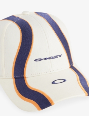 Oakley Mens Wave Brand-embroidered Cotton-blend Twill Cap Arctic White L/xl In White