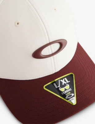 Oakley Mens White/red Tincan Woven Baseball Cap In Multi