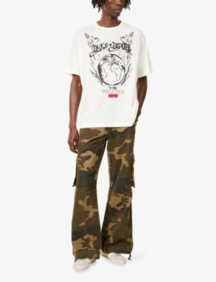 DUKE & DEXTER: Graphic-Print Relaxed-Fit Cotton T-Shirt