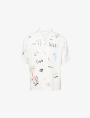 Duke Sketch Graphic-Print Woven Shirt