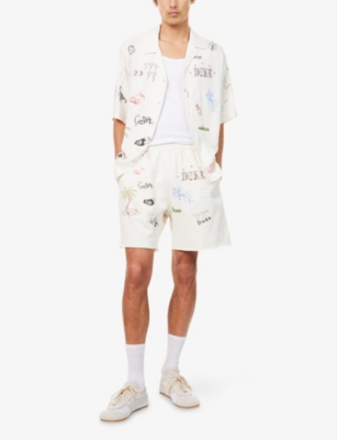DUKE & DEXTER: Duke Sketch Regular-Fit Cotton Shorts