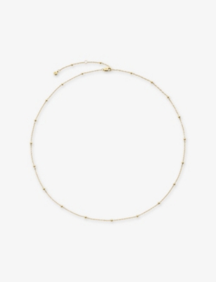 MONICA VINADER: Beaded 14ct Yellow-Gold Chain Necklace
