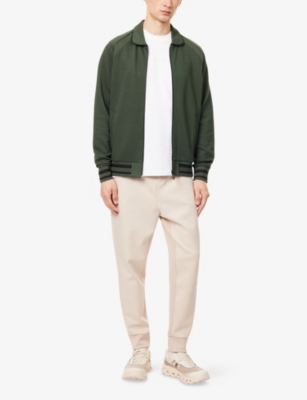 BOSS GREEN: Seth Heritage Embossed-Logo Woven Jacket