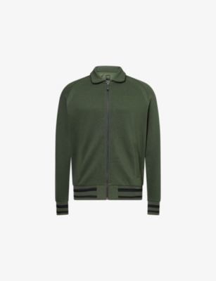 Hugo Boss Mens Boss Green Seth Heritage Embossed-logo Woven Jacket