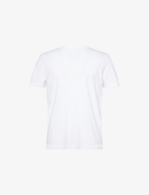 Hugo Boss Mens Boss Green Heritage Logo Cotton-jersey T-shirt