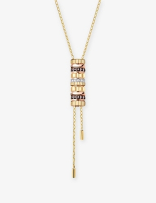 Boucheron Womens Yellow Gold Quartre Classique 18ct Yellow-gold, White-gold, Pink-gold, Pvd And 0.10ct Diamond In Gray