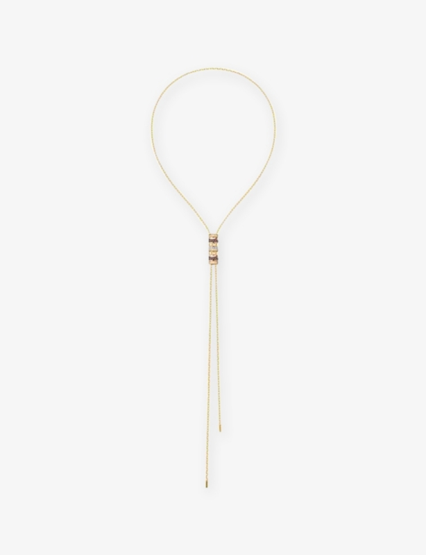 Quartre Classique 18ct Yellow-Gold, White-Gold, Pink-Gold, PVD and 0.10ct Diamond Necklace