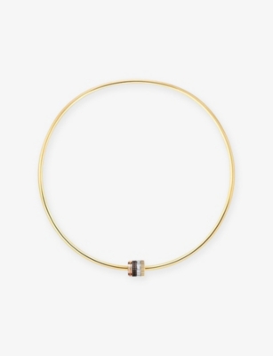 BOUCHERON: Quatre Classique 18ct Yellow-Gold, White-Gold, Pink-Gold, PVD and 0.32ct Diamond Necklace