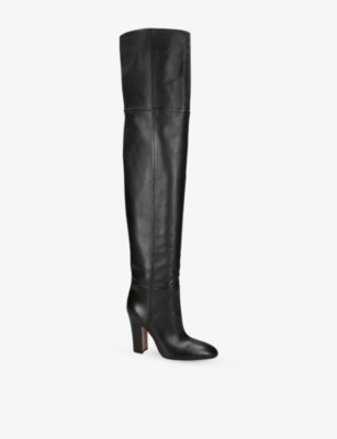 Paris Texas Leather Lavinia Knee-high Boots 100 In Black