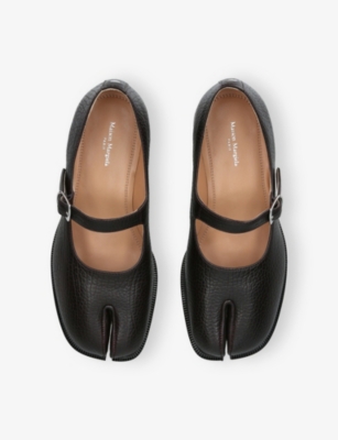 MAISON MARGIELA: Tabi Leather Mary Janes