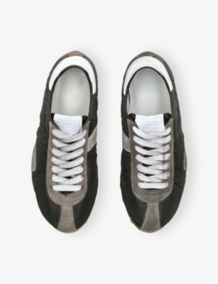 MAISON MARGIELA: Sprinters Leather and Suede-Trimmed Nylon Trainers