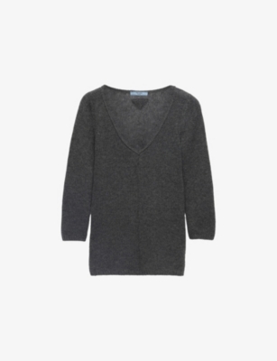 PRADA: V-Neck Cashmere Knitted Jumper