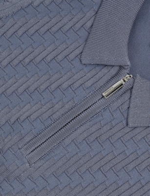 REISS: Atticus Textured Knitted Polo Top 3-9 Years