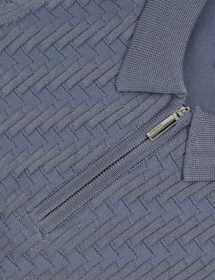 REISS: Atticus Textured Knitted Polo Top 9-13 Years