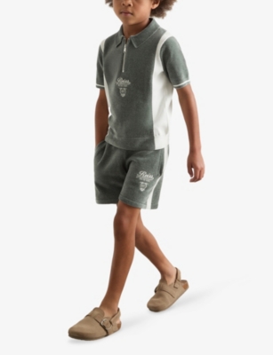 REISS: Walter Logo-Embroidery Wool Top 3-9 Years