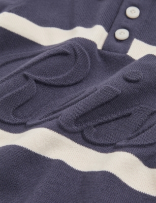 REISS: Ellis Logo-Embossed Cotton Knit Polo Shirt 9-13 Years