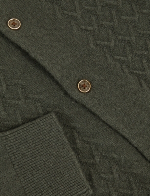 REISS: Gideon V-Stitch Wool Cardigan 3-9 Years