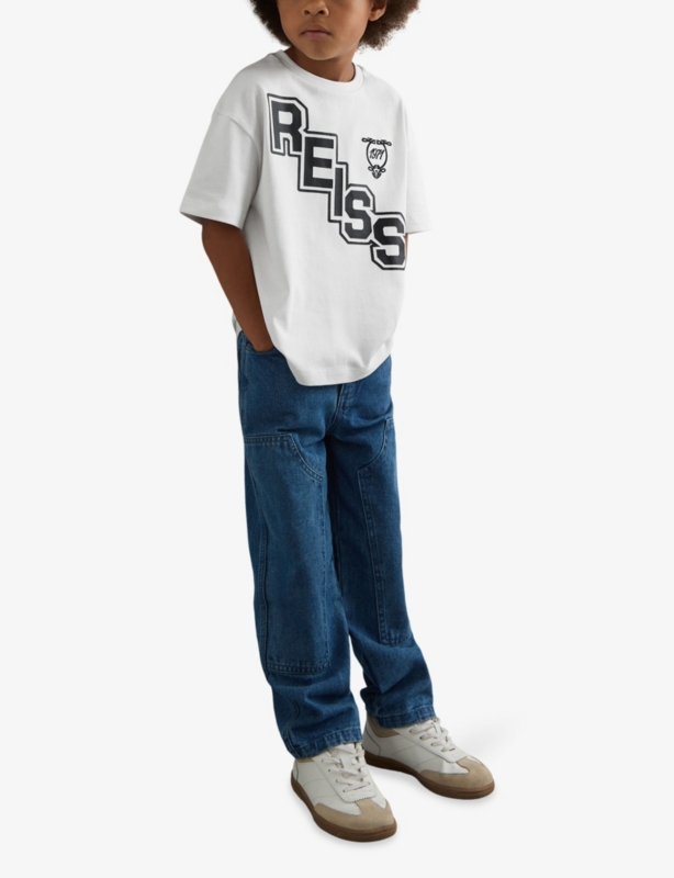 Glen Oversized Logo Cotton-Jersey T-Shirt 3-9 Years