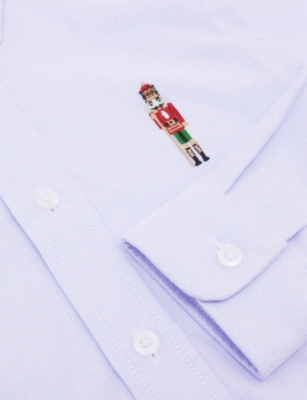 REISS: Wilf Nutcracker-Embroidered Cotton Shirt 3-9 Years