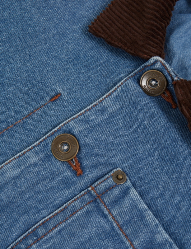 Herman Corduroy-Collar Denim Jacket 3-9 Years