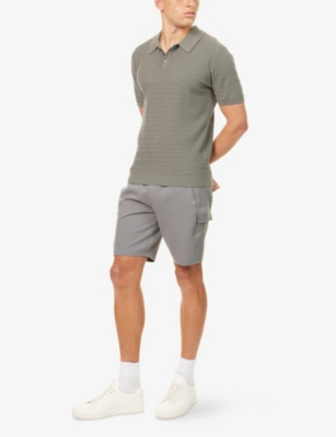 ARNE: Hybrid Cargo Drawstring Stretch-Woven Shorts