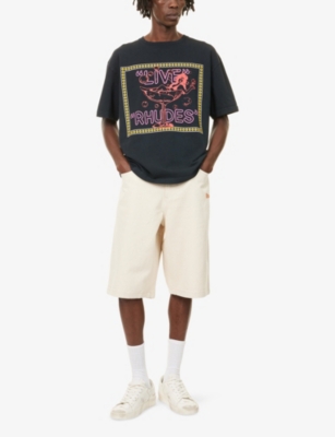 RHUDE: Live Graphic-Print Cotton-Jersey T-Shirt