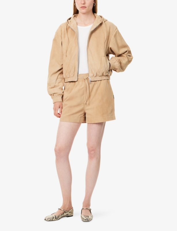 Oblivion Hooded Suede Jacket