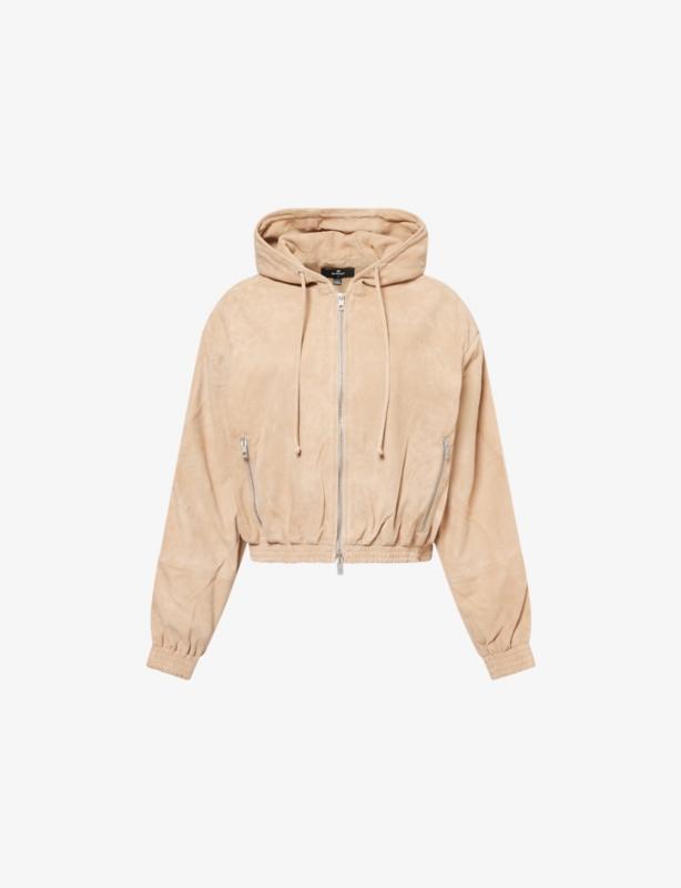 Oblivion Hooded Suede Jacket