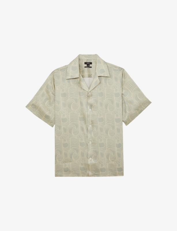 Waver Wave-Pattern Woven shirt