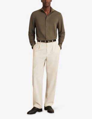 REISS: Charge Long-Sleeved Stretch-Jersey Shirt