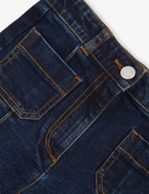 Reiss Blue Sakura Flared Denim Jean In Blue