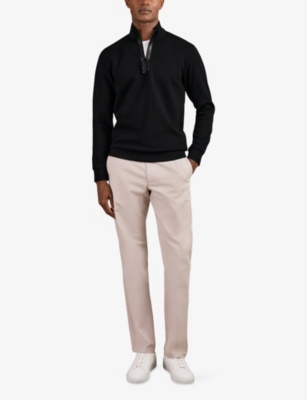 REISS: Hale Half-Zip Jersey Sweatshirt
