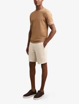 REISS: Barber Drawstring-Waist Regular-Fit Stretch-Jersey Shorts