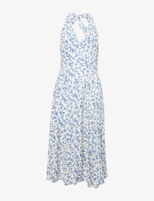 REFORMATION: Sofia Floral-Print Crepe Midi Dress