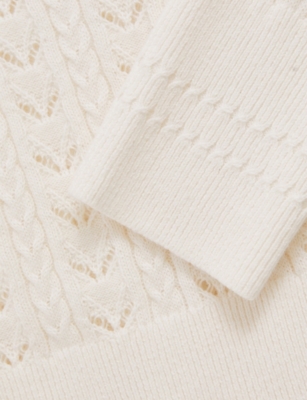 REISS: Lydia Pointelle Cotton-Wool Jumper 3-9 Years