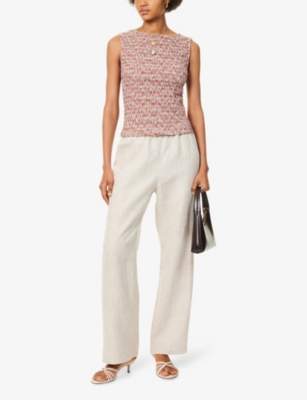 REFORMATION: Olina Drawstring Linen Trousers
